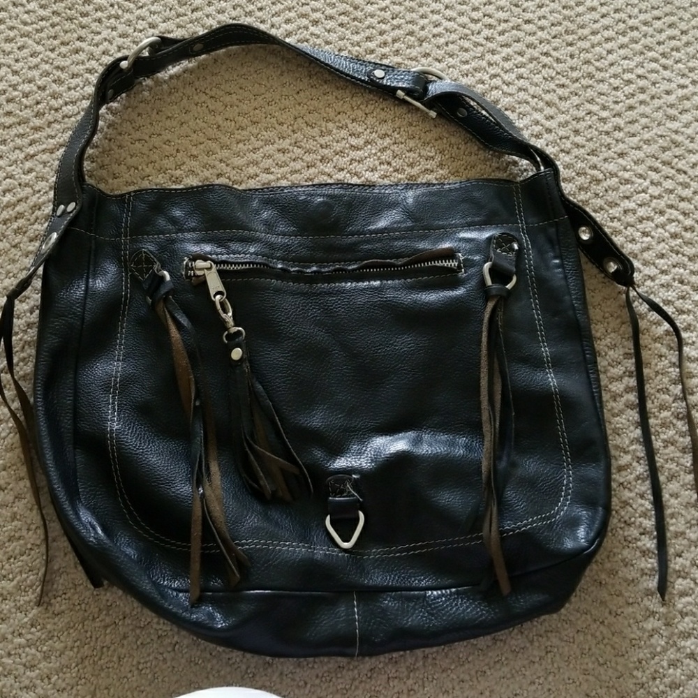 Vin Baker Leather shoulder bag